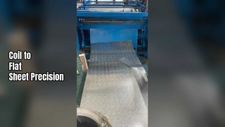 オレンジピールパターンのエンボスアルミニウムコイルの巻き戻しとレベリング